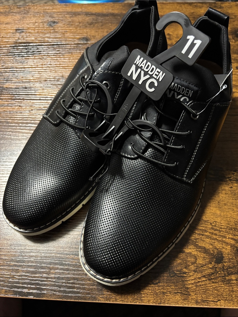 Madden NYC men’s Black Casual Oxford Shoes